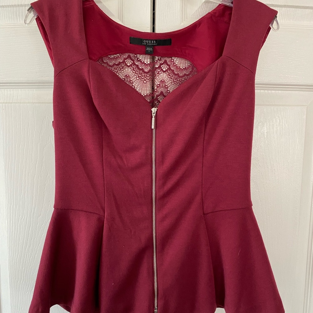 Guess peplum top